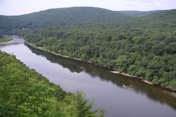 View of Hawks Nest on the  Upper Delaware