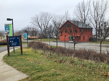 Photo of Long Dock Park entrance.